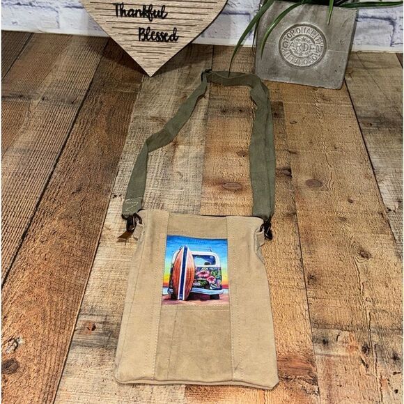 Vintage Addiction Purse/Bag Crossbody Summer Lovin Tent Recycled Military Tents - Picture 13 of 13